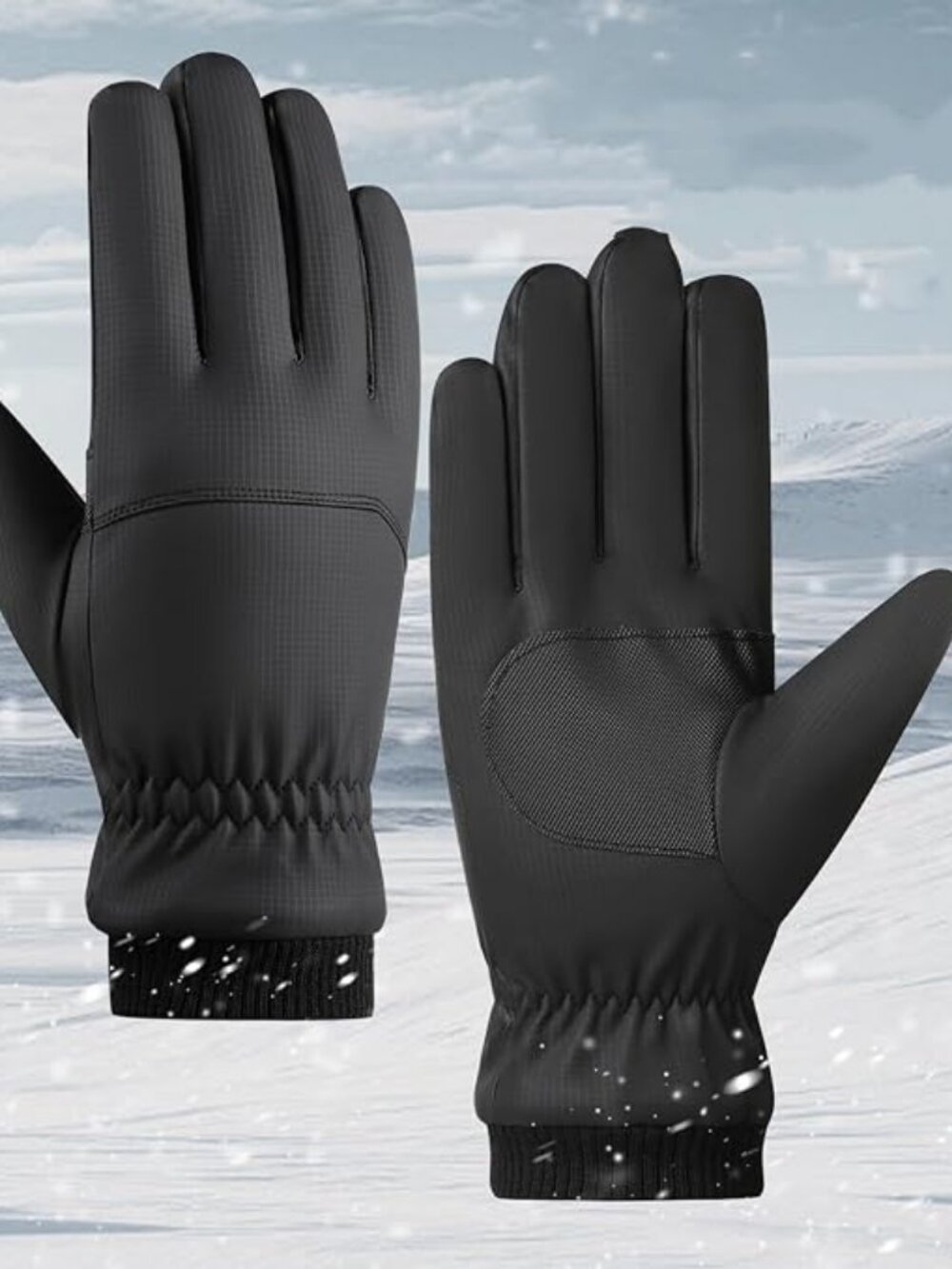 Unisex Winter Warm Gloves, Wear-Resistant Non-Slip Touchscreen Gloves, Soft Lini